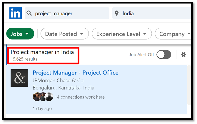 Linkedin Project Manager Openings | 1
