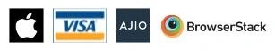 logo apple bs visa ajio | 3