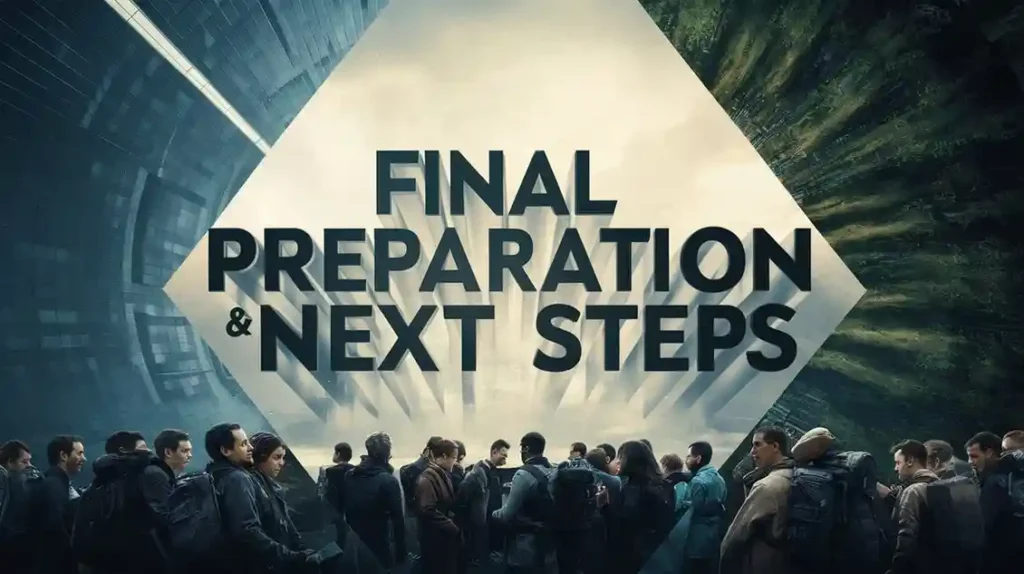Final Preparation & Next Steps