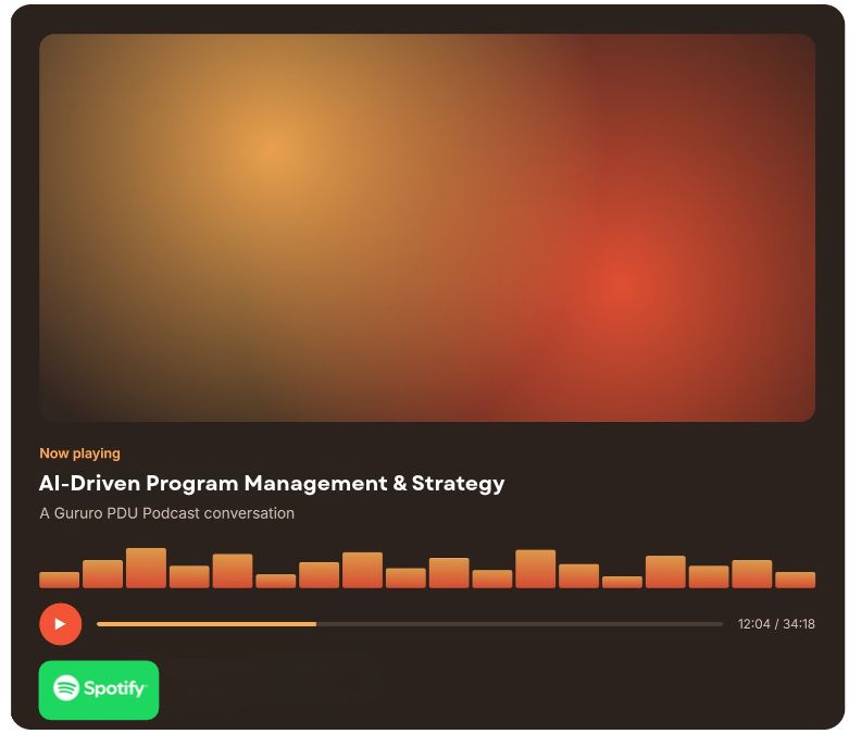 PDU Podcast for earning PMP renewal PDUs